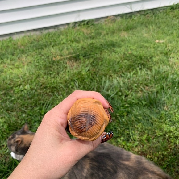 - Vintage Carved Olive Wood Jesus With Crown Thorns Catholic Statue Religious‎ - Picture 10 of 12